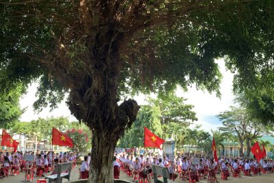 Trường TH Phan Chu Trinh tổ chức Lễ khai giảng ngắn gọn, trang trọng